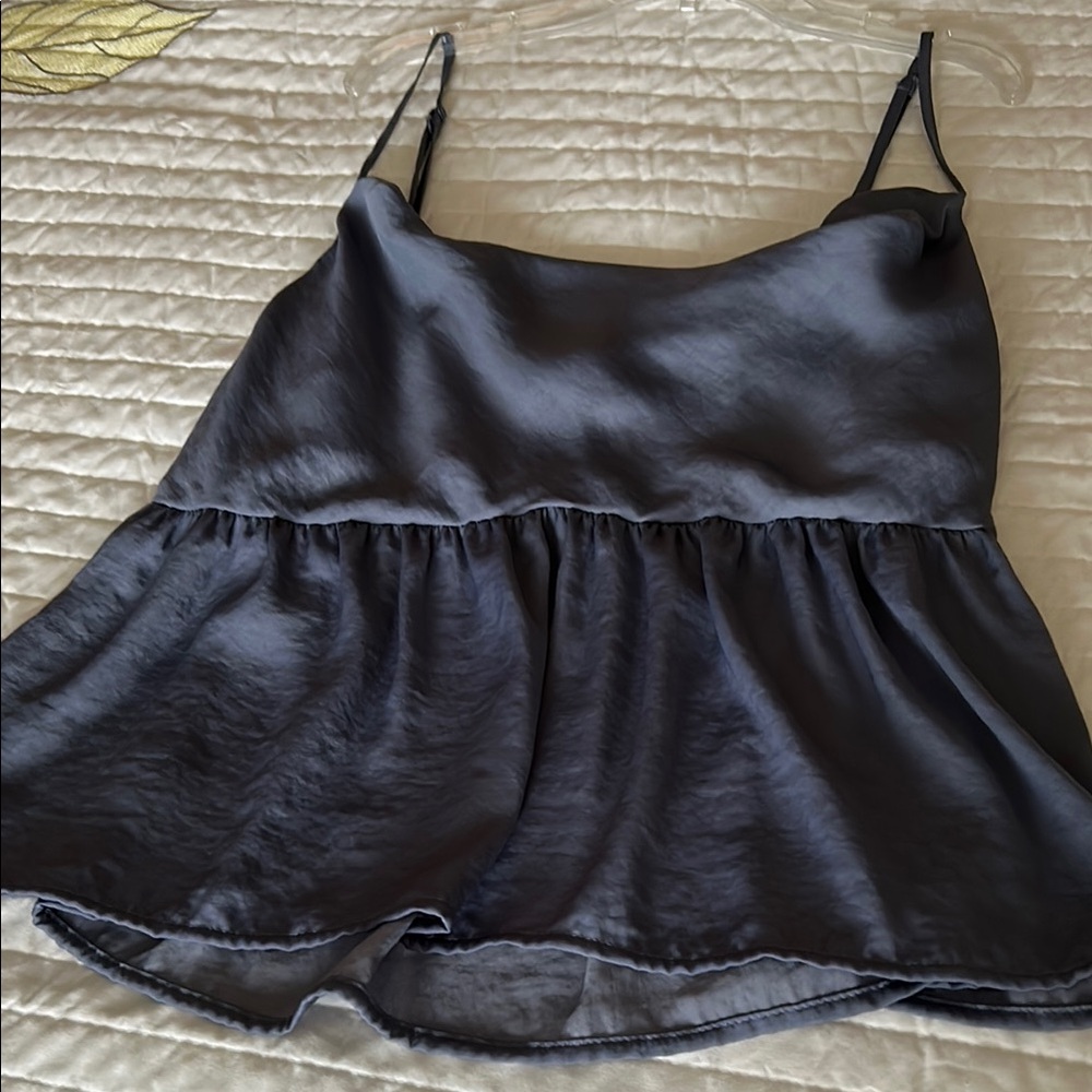 Elegant Blue Sleeveless Top